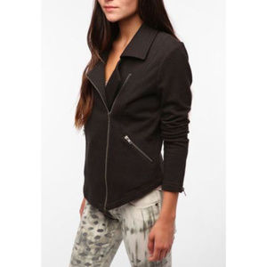Silence + Noise | Charcoal Cotton Moto Jacket L